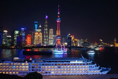 Crociera notturna sul fiume Huangpu